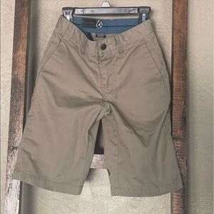 Boys Volcom Size 8 Khaki Shorts